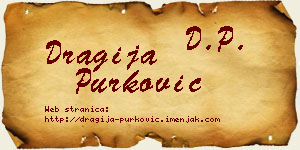 Dragija Purković vizit kartica